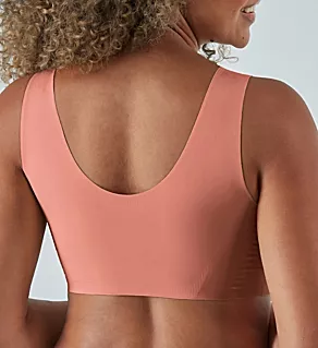 Comfort Revolution EasyLite Seamless Wirefree Bra Modestly Pink S