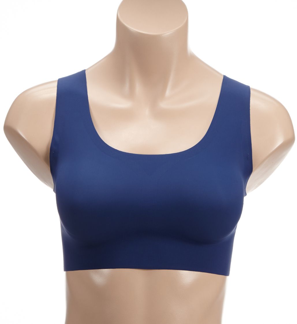 Bali Comfort Revolution EasyLite Seamless Wirefree Bra In The Navy S  - Image 1