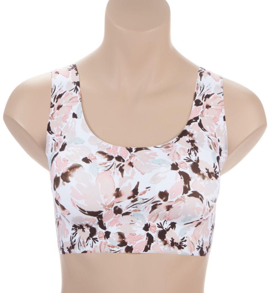 Bali Comfort Revolution EasyLite Seamless Wirefree Bra Watercolor Floral M  - Image 1