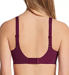 Easylite Wirefree Bra with Back Closure Sparkling Purple 2X