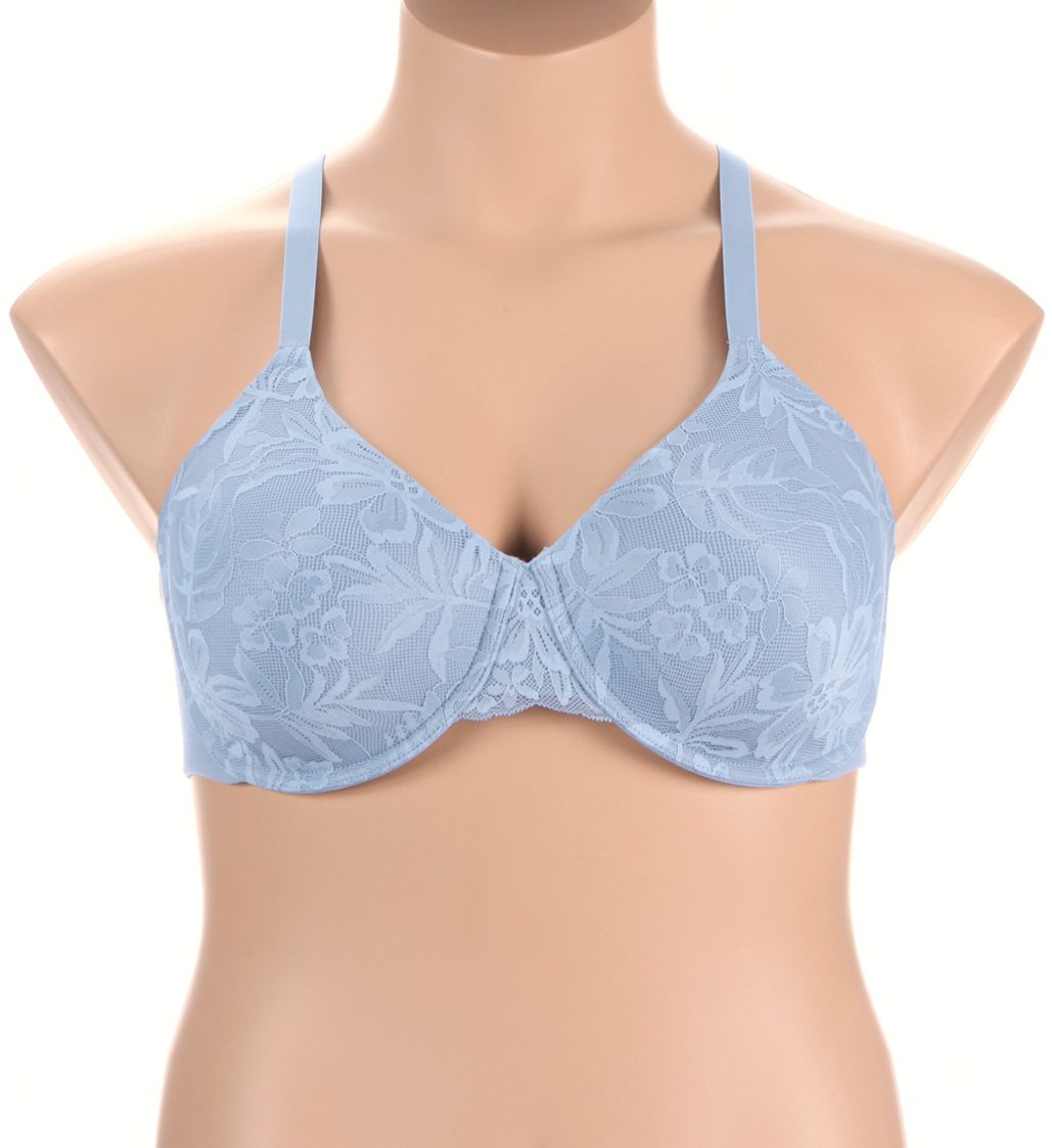 Bali Breathe T-Shirt Underwire Bra Silver Satin 38D  - Image 1