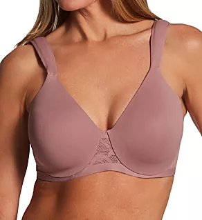 Smoothing Foam Underwire Bra with Comfort Bra Smokey Purple Mauve 34C