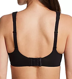 Smoothing 2ply Minimizer Lace Underwire Bra Black Lace 34C