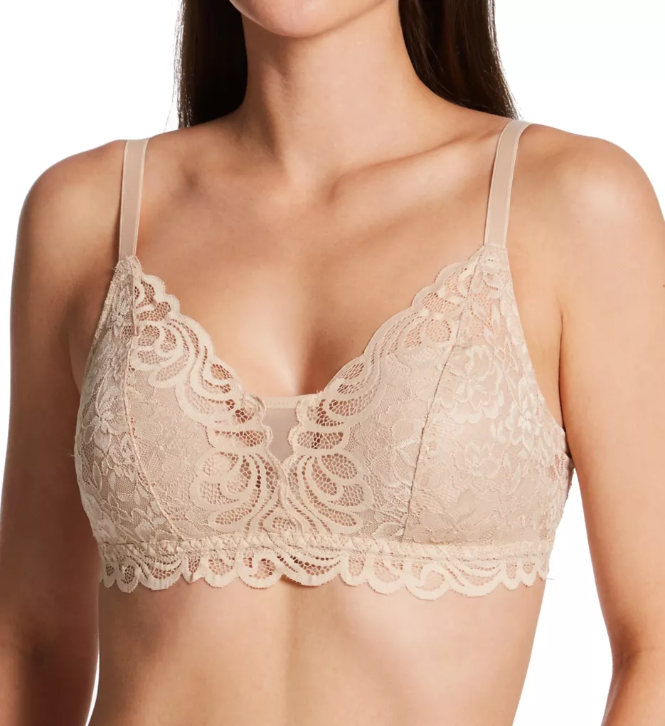 Lace Desire All Over Lace Convertible Wirefree Bra Almond S