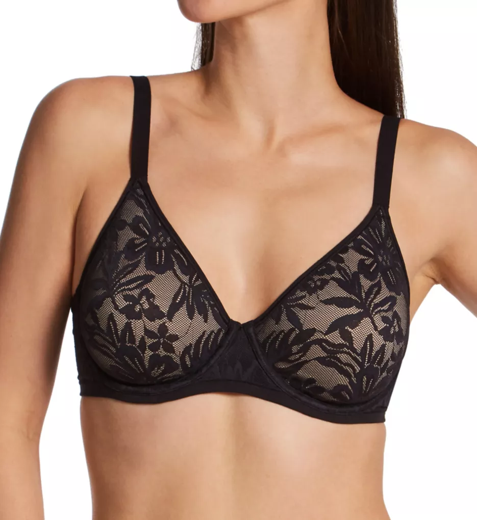 Breathe By Bali 2-Ply Underwire Bra Black/Almond 34C