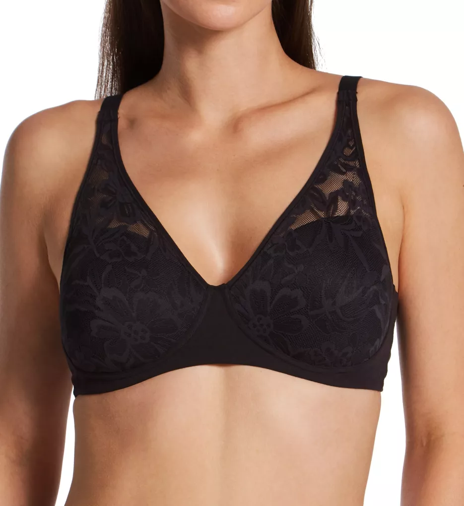 Breathe By Bali Foam Wirefree Bra Black L