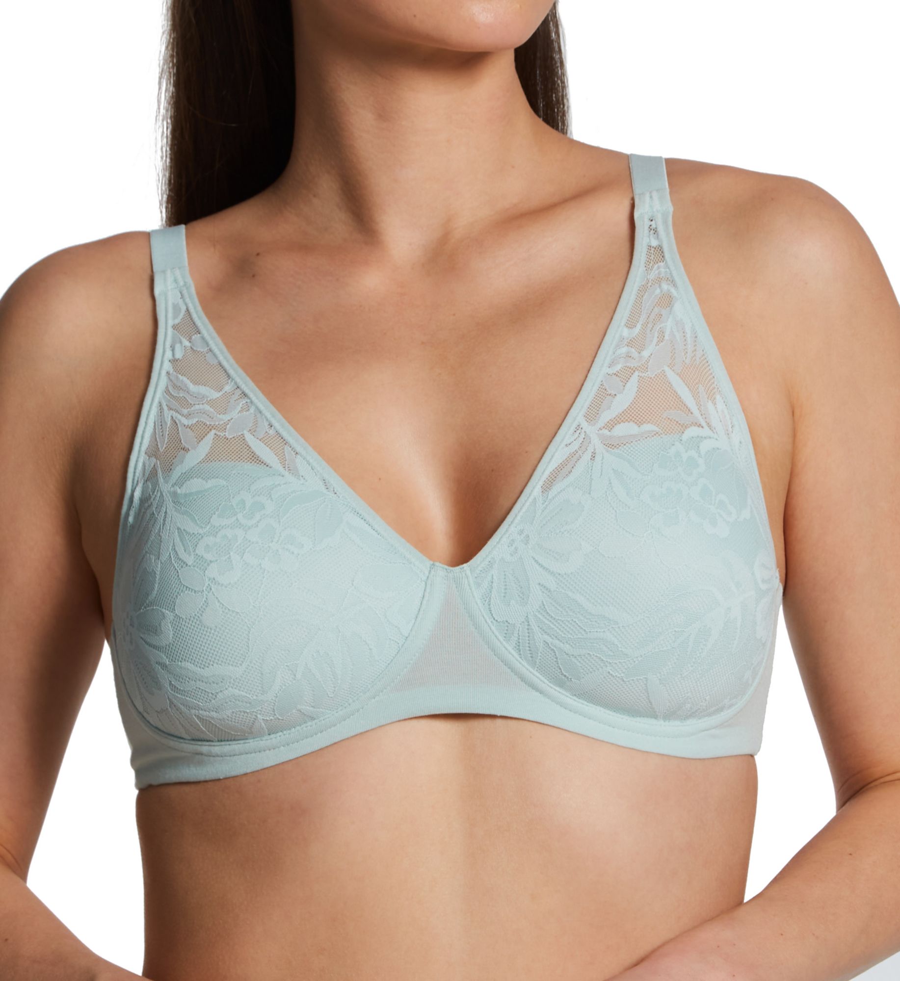 Bali Women's Breathe By Foam Wirefree Bra in Glassblown | Size: Small | HerRoom.com