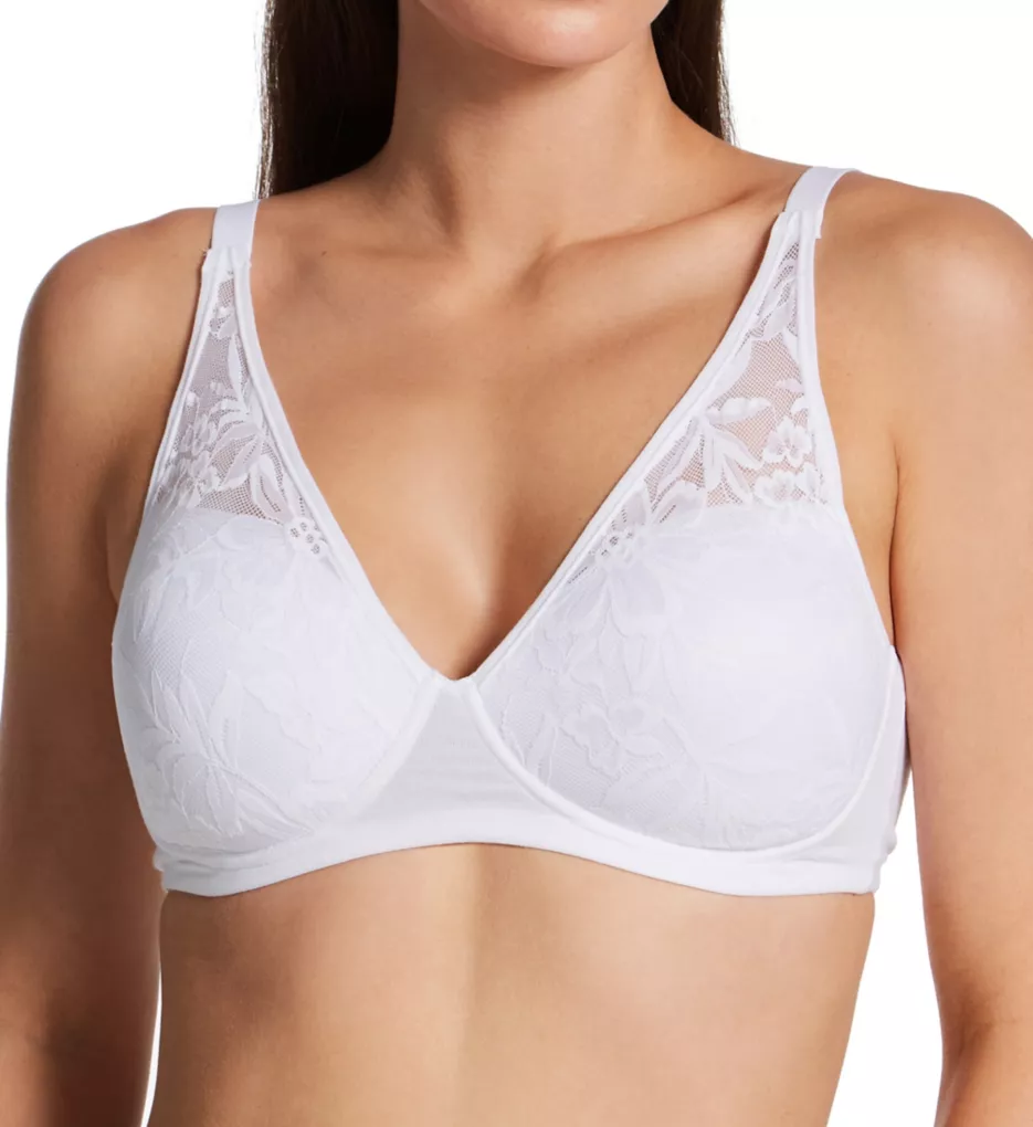 Breathe By Bali Foam Wirefree Bra White S