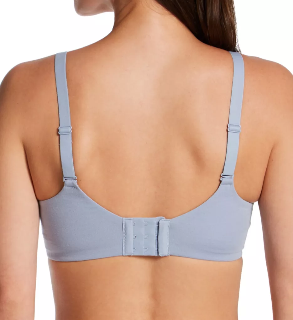 Breathe By Bali Foam Wirefree Bra Silver Satin L