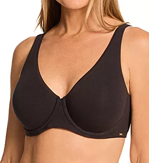 Cotton Collection 2-Ply Underwire Bra Black 36C