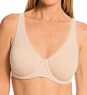 Cotton Collection 2-Ply Underwire Bra Tropical Sand Heather 36C