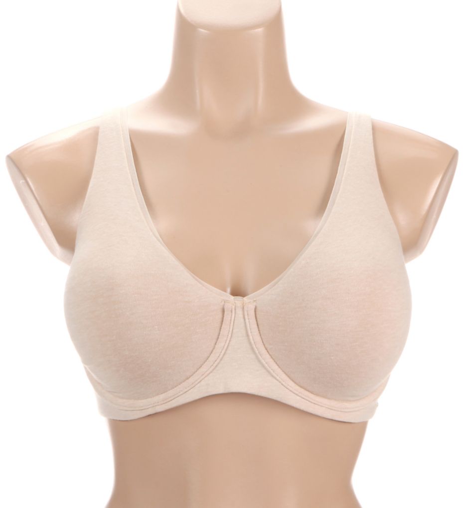Bali Cotton Collection 2-Ply Underwire Bra Tropical Sand Heather 42D  - Image 1