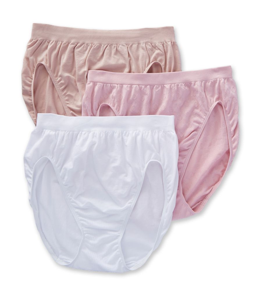 Comfort Revolution Microfiber Hi Cut Panty - 3Pack-acs