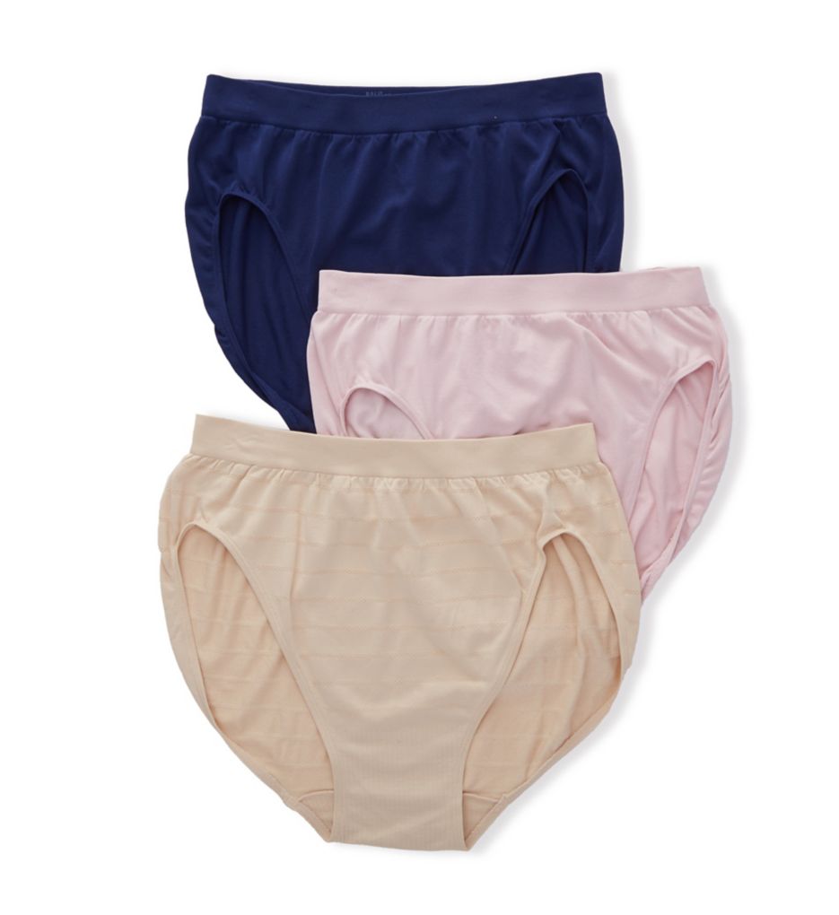 Comfort Revolution Microfiber Hi Cut Panty - 3Pack-acs