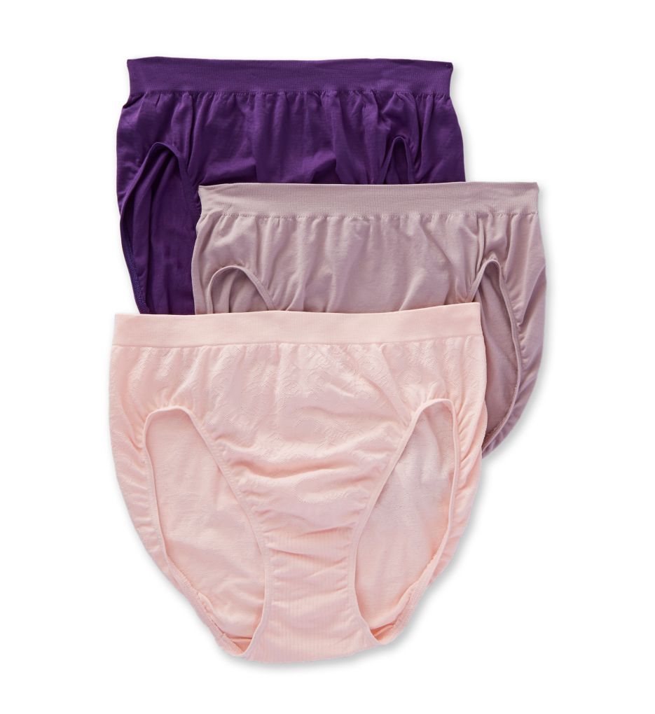 Comfort Revolution Microfiber Hi Cut Panty - 3Pack-acs