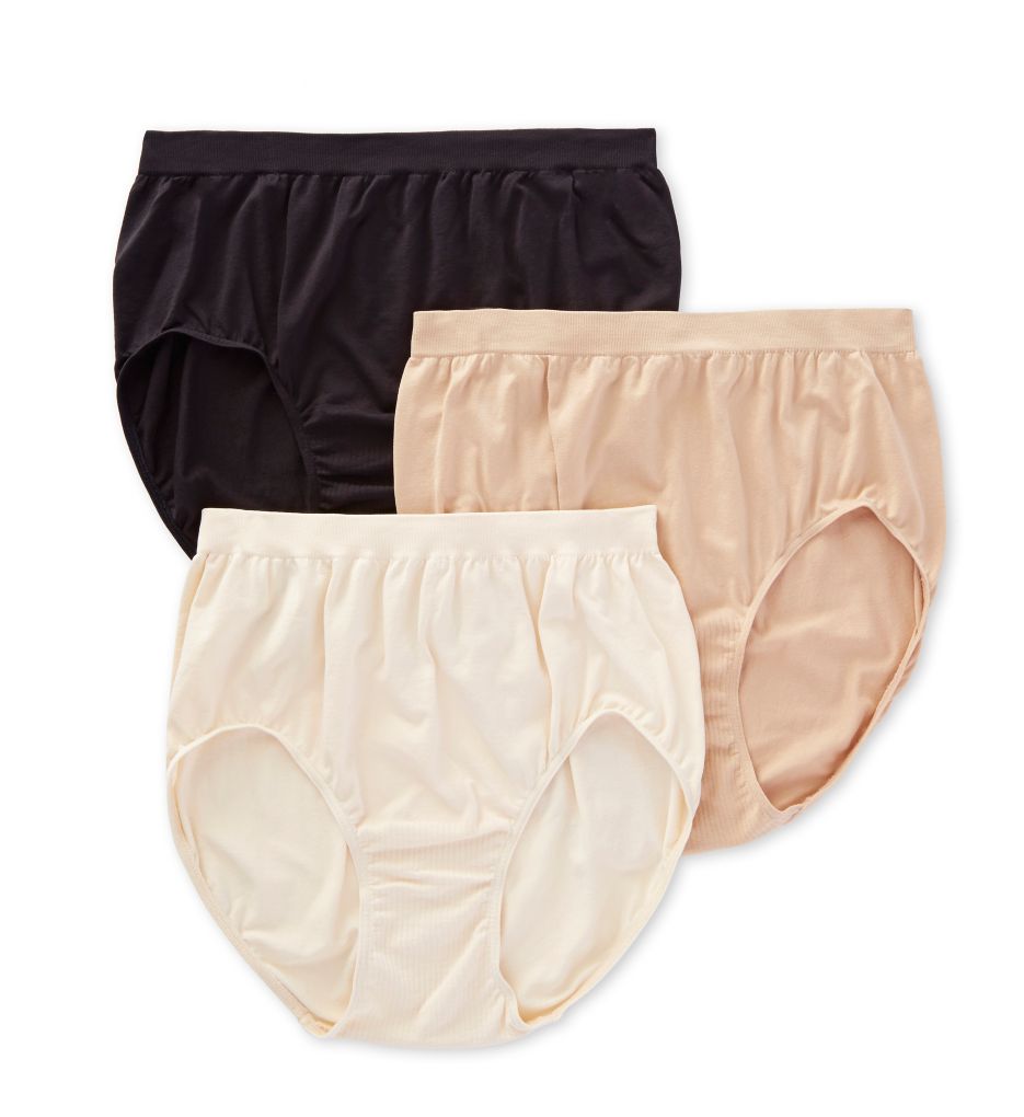 Comfort Revolution Microfiber Brief Panty - 3 Pack-acs