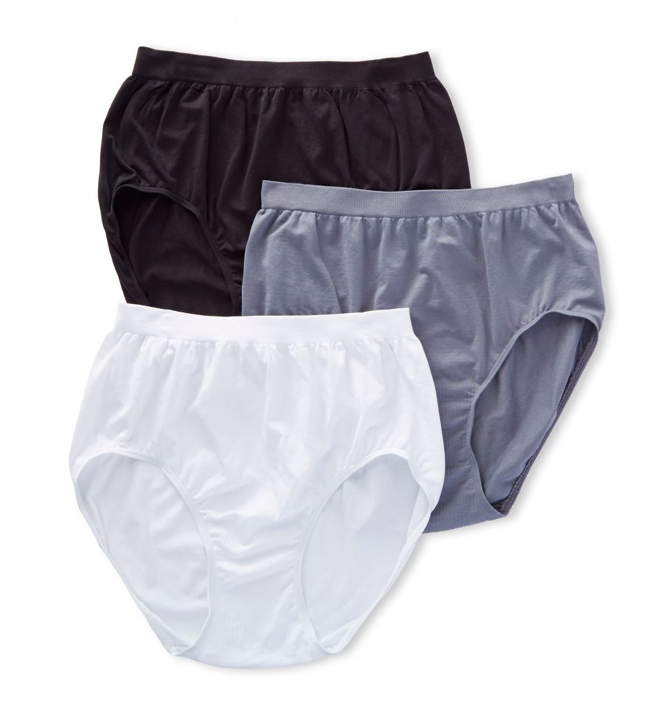 Comfort Revolution Microfiber Brief Panty - 3 Pack-acs