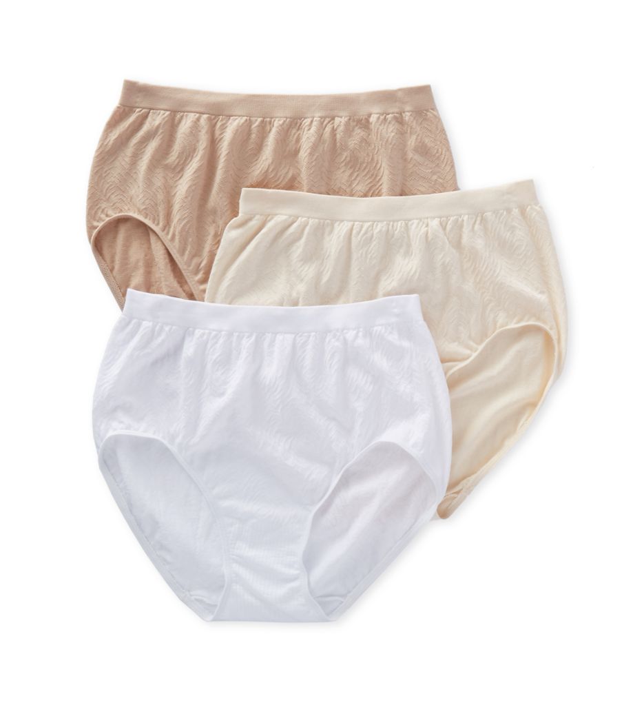 Comfort Revolution Microfiber Brief Panty - 3 Pack-acs