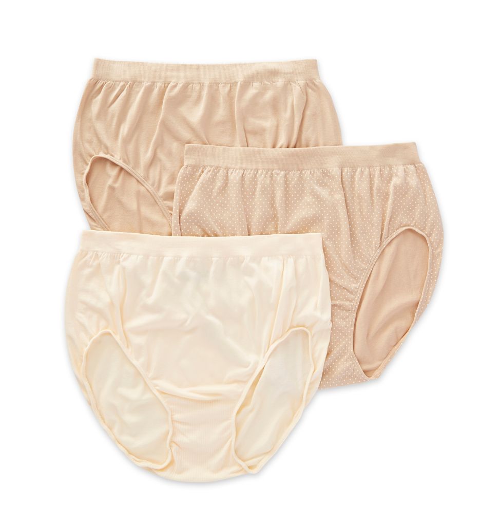 Comfort Revolution Microfiber Brief Panty - 3 Pack-acs