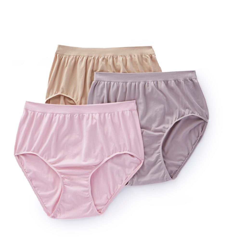 Comfort Revolution Microfiber Brief Panty - 3 Pack-acs