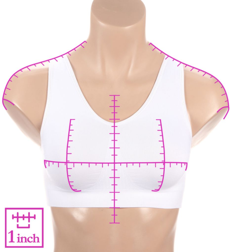 Bali One Smooth U All-Around Smoothing Support Bralette In the Navy 2X  - Image 3