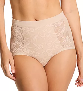 Breathe By Bali High Waist Lace Brief Panty Almond S