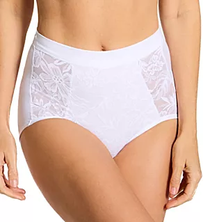 Breathe By Bali High Waist Lace Brief Panty White S