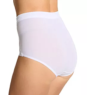 Breathe By Bali High Waist Lace Brief Panty White S