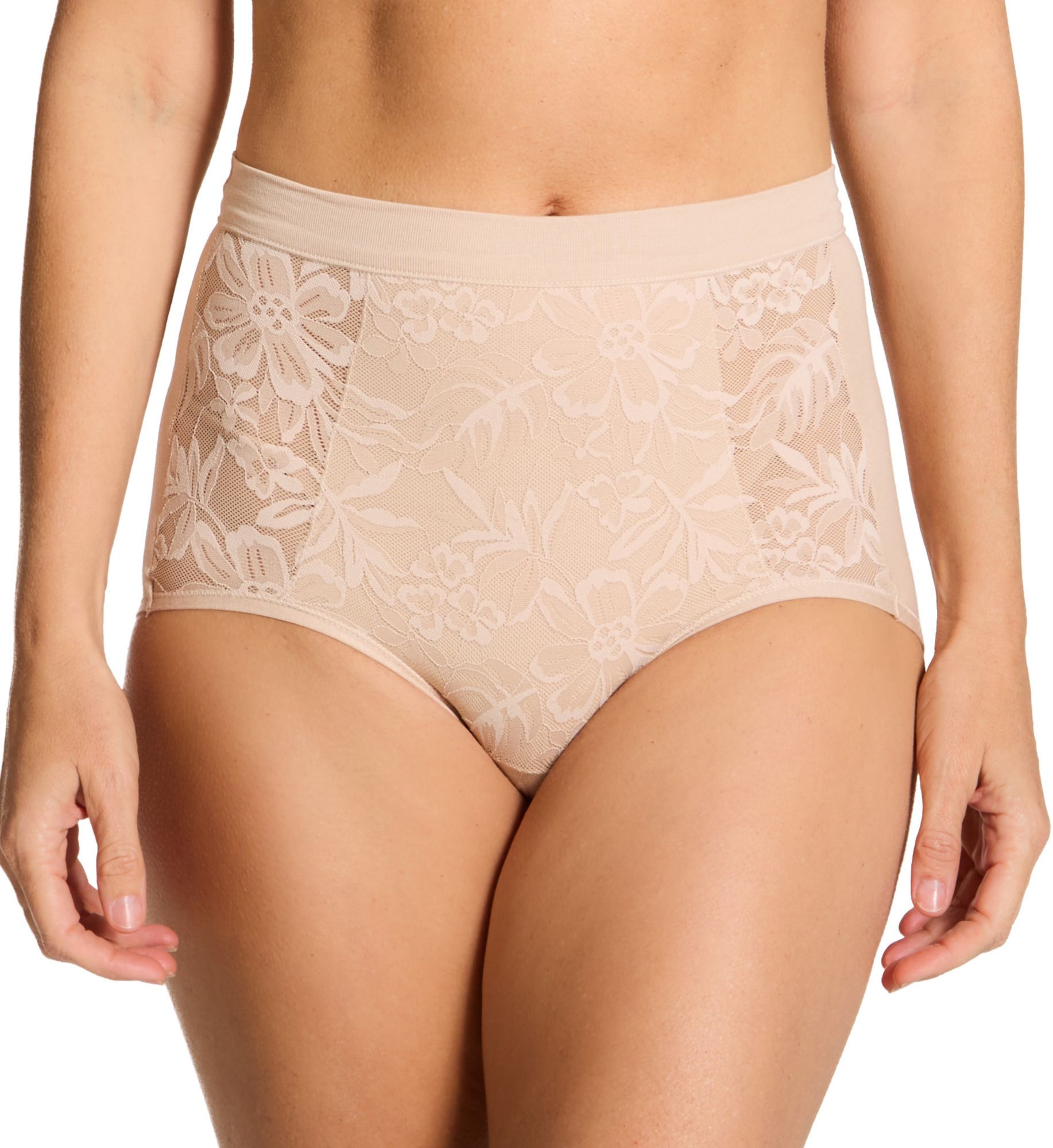 Bali Breathe By Bali High Waist Lace Brief Panty DFCLBF - Image 1