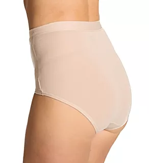 Breathe Cotton Modal High Rise Brief Panty Almond S