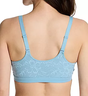 Breathe Cotton Modal Bralette Blue Patina S