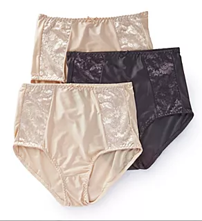Double Support Brief Panty - 3 Pack black/soft taupe 6