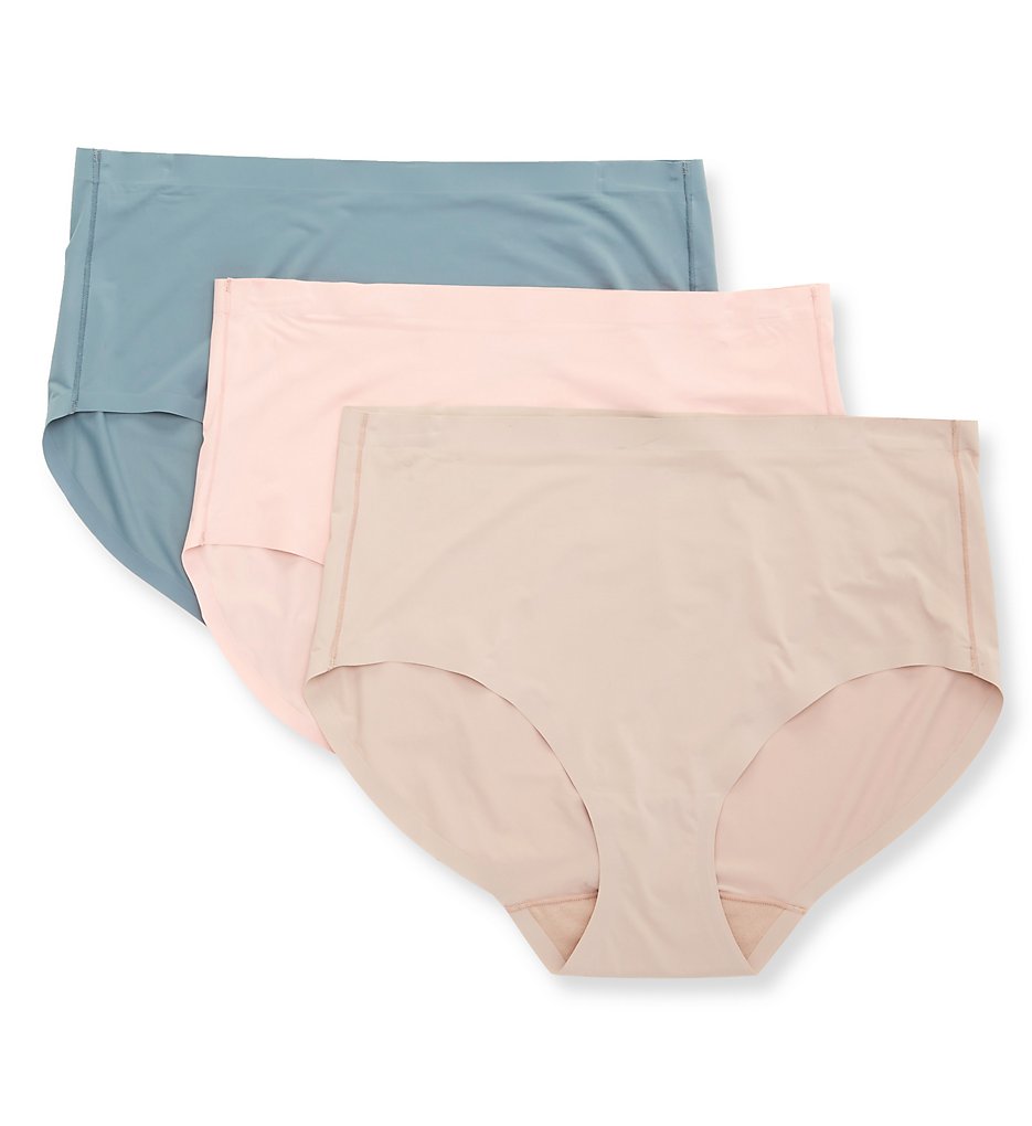 Bali >> Bali DFELB3 EasyLite Brief Panty - 3 Pack (Blush/TurqGrey/Pink 9)