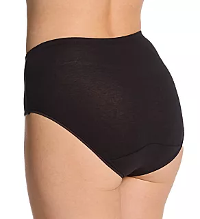 Cotton Collection Brief Panty - 3 Pack Black/Black/Black 5