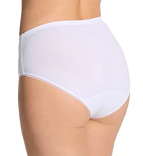 Cotton Collection Brief Panty - 3 Pack Black/White/Poppy 5