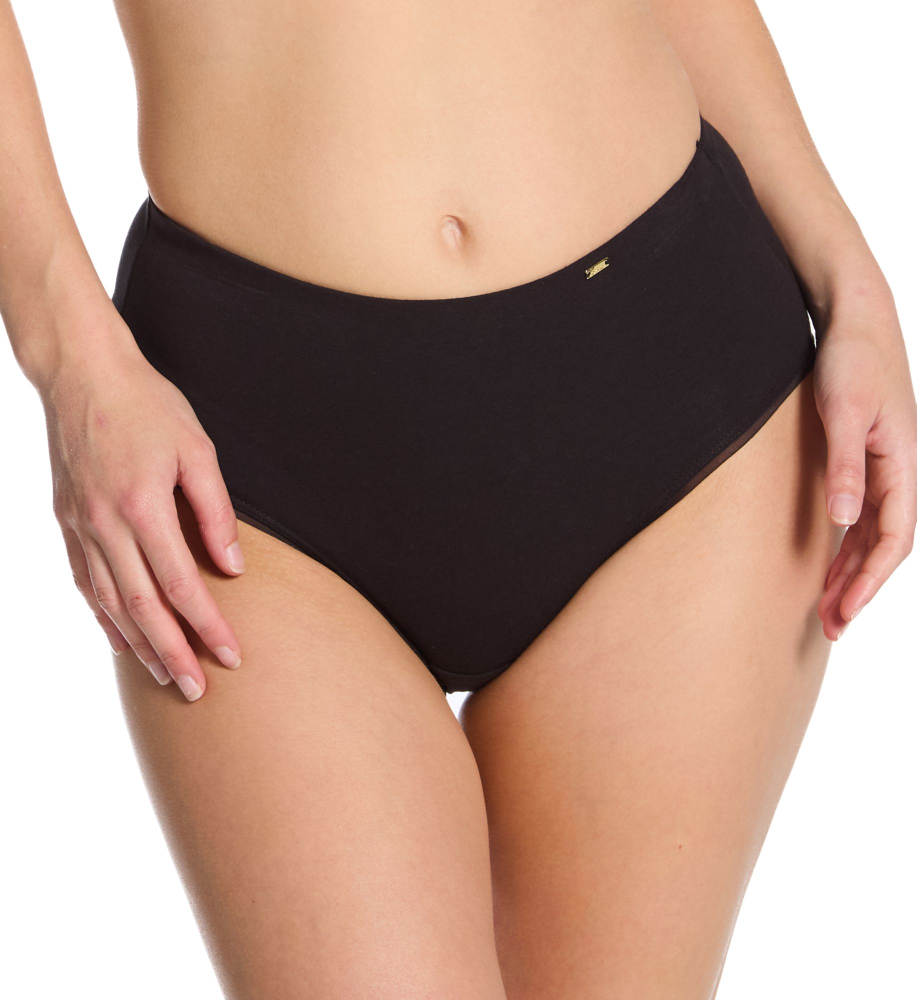 Bali Cotton Collection Brief Panty - 3 Pack Black/Black/Black 5  - Image 1