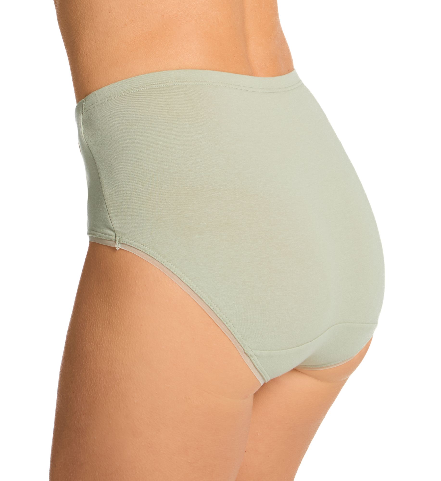 Bali Cotton Collection Hipster Panty - 3 Pack Beige/Green/Blue Print 9  - Image 2