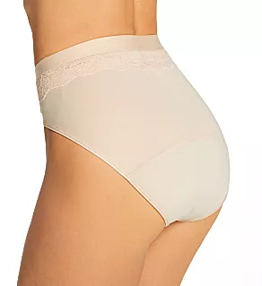 Beautifully Confident Leak Protection Hi-Cut Panty Soft Taupe 6