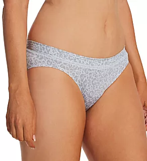 One Smooth U Modern Microfiber Bikini Panty Leo Print/SterlingGrey 5