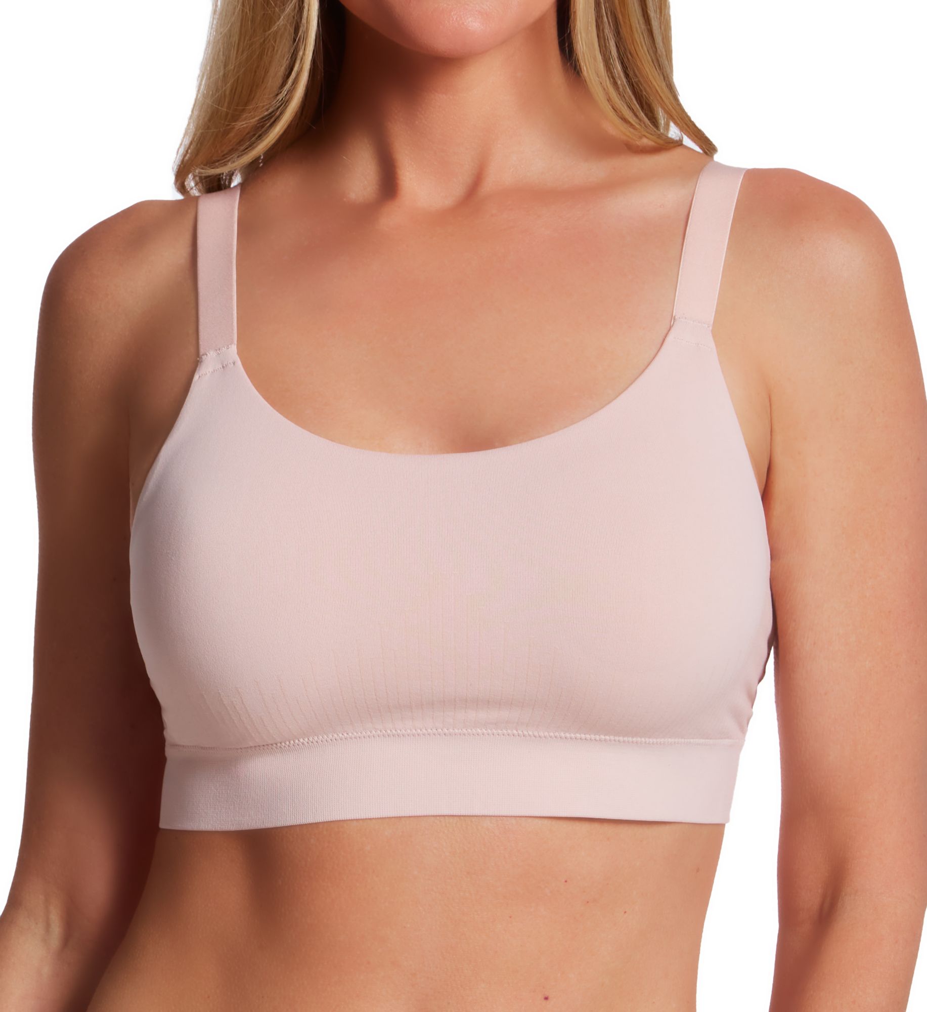 Bali Women's Comfort Revolution Modern Seamless Bralette in Sandshell | Size: Large | HerRoom.com