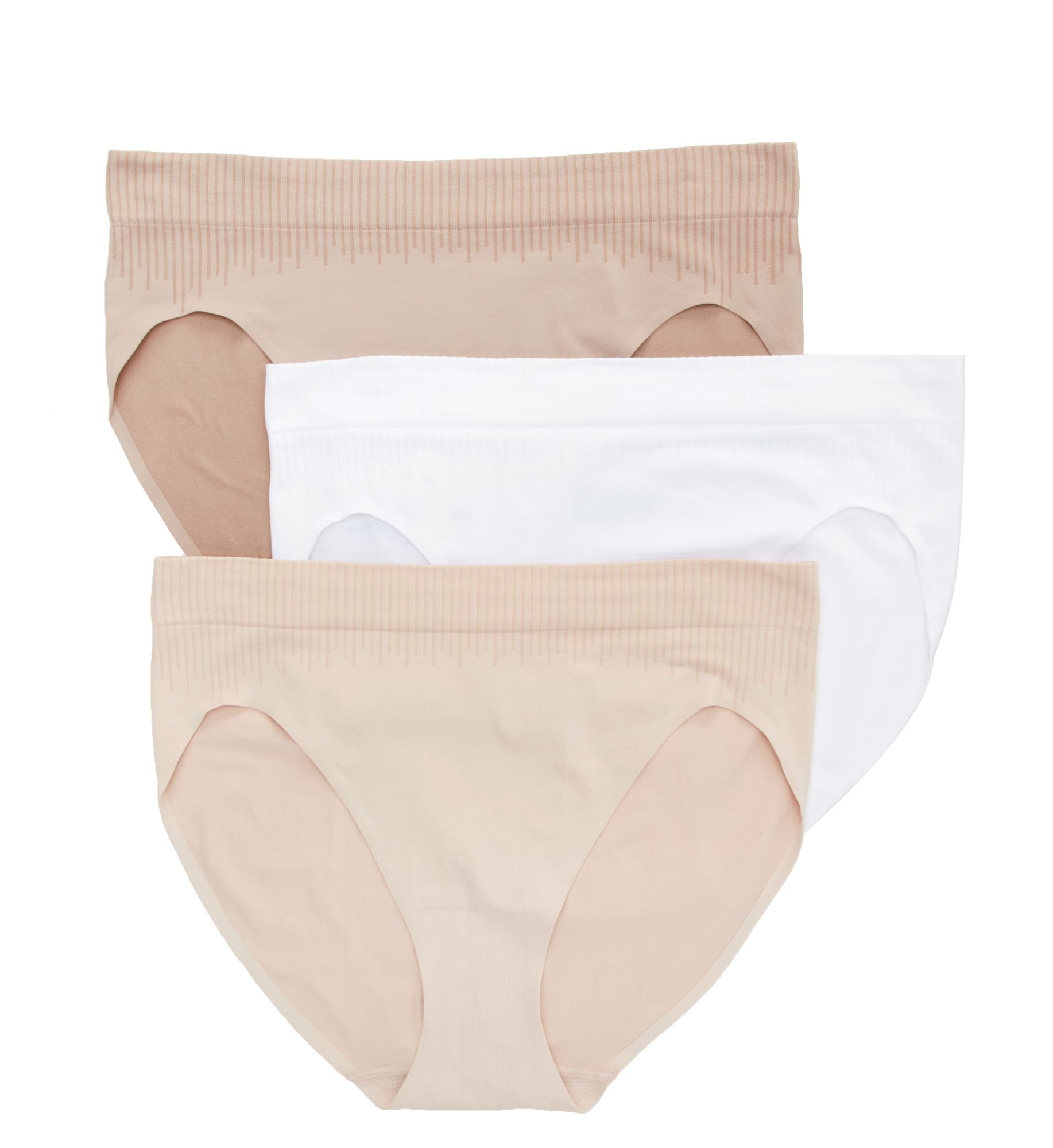 Bali DFMSH3 Comfort Revolution Seamless Hi Cut Panty - 3 Pack