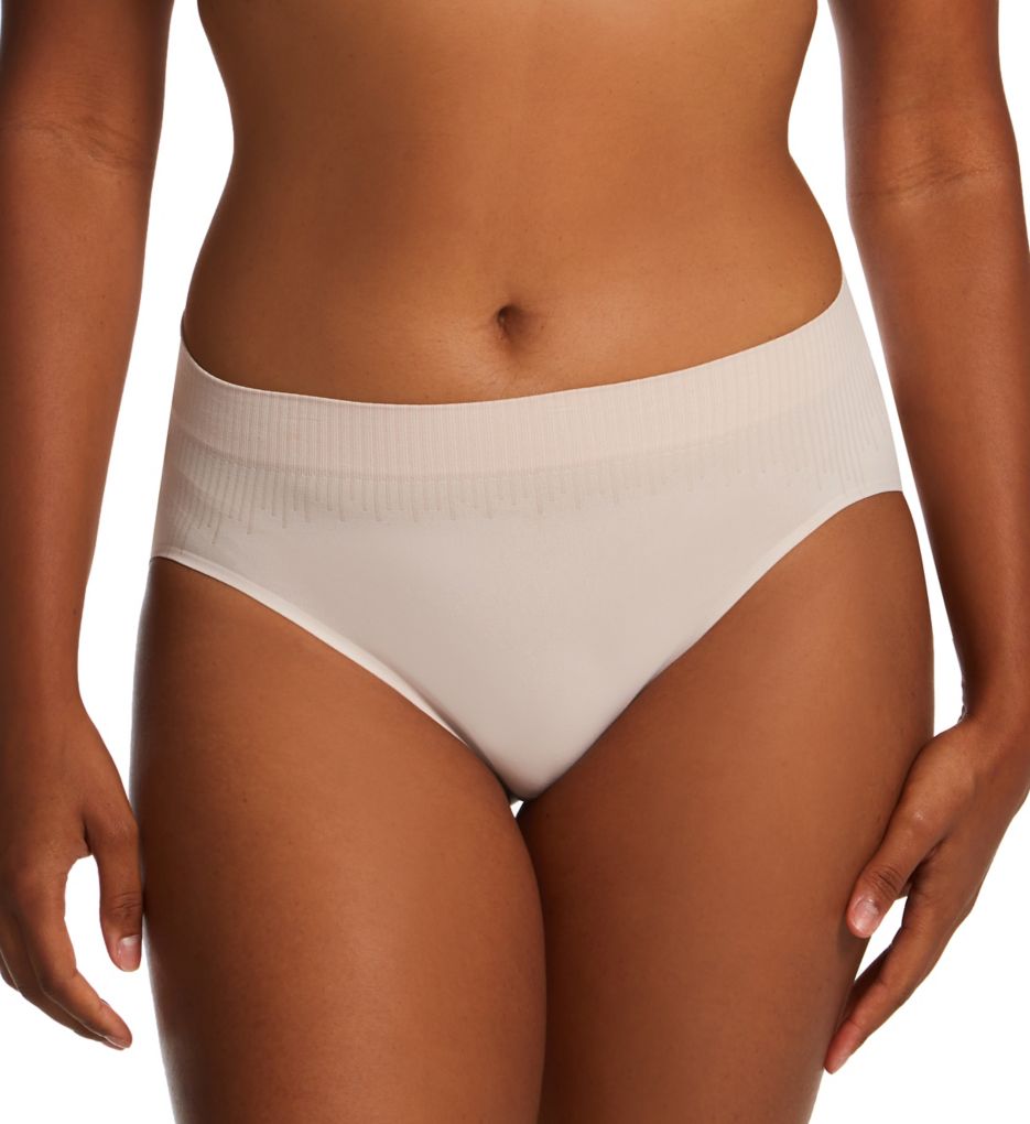 Bali Women's Comfort Revolution Modern Seamless Hi Cut Panty in Beige | Size 8 | HerRoom.com