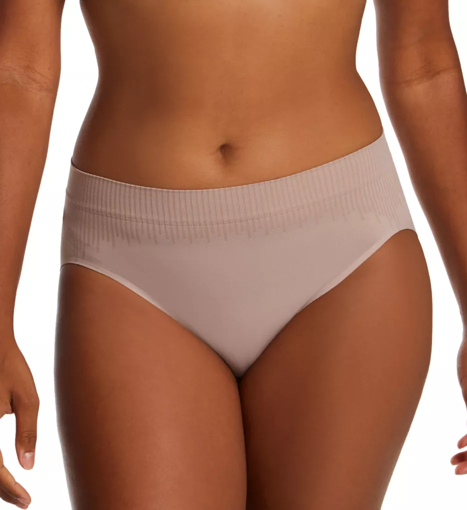 Bali Comfort Revolution Microfiber Hi Cut Brief Underwear 303j In Mist Dot