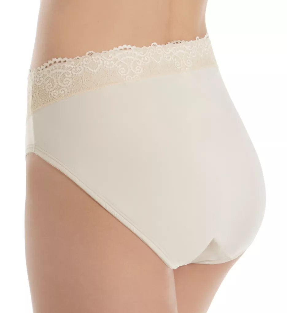 Passion For Comfort Brief Panty Soft Taupe w/ Lace 6