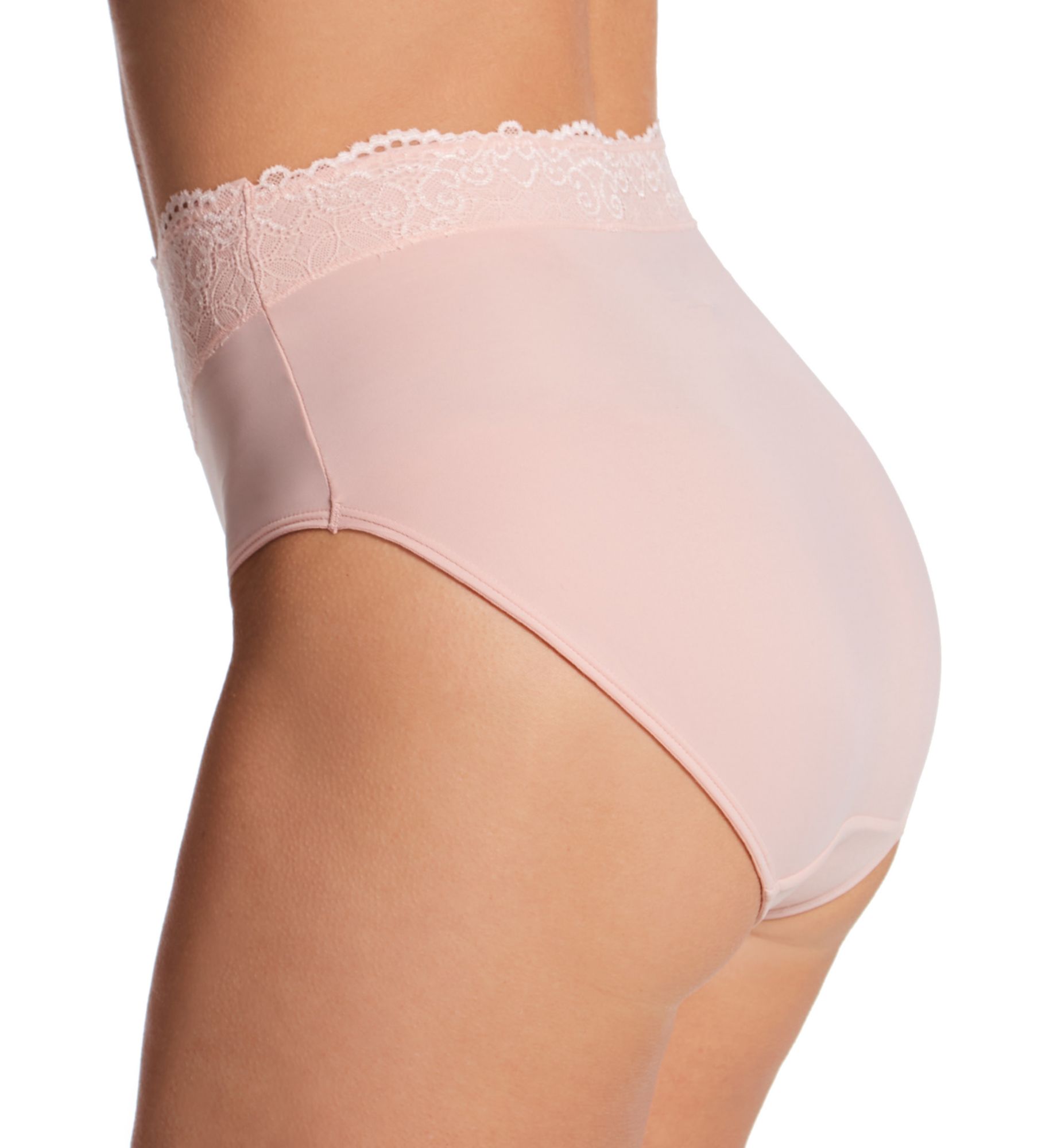 Bali Passion For Comfort Brief Panty Sheer Pale Pink 8  - Image 2
