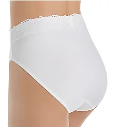Passion For Comfort Brief Panty White w/ Lace 6