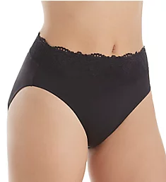 Passion For Comfort Hi-Cut Brief Panty Black Lace 6