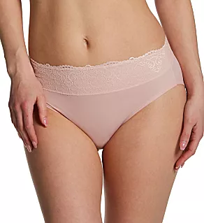 Passion For Comfort Hi-Cut Brief Panty Sheer Pale Pink 6