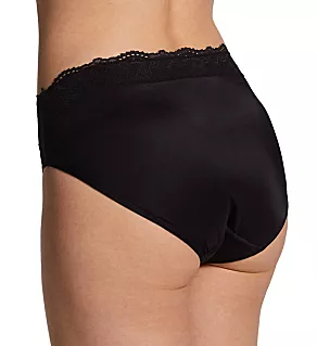 Passion For Comfort Hi-Cut Brief Panty Black Lace 6