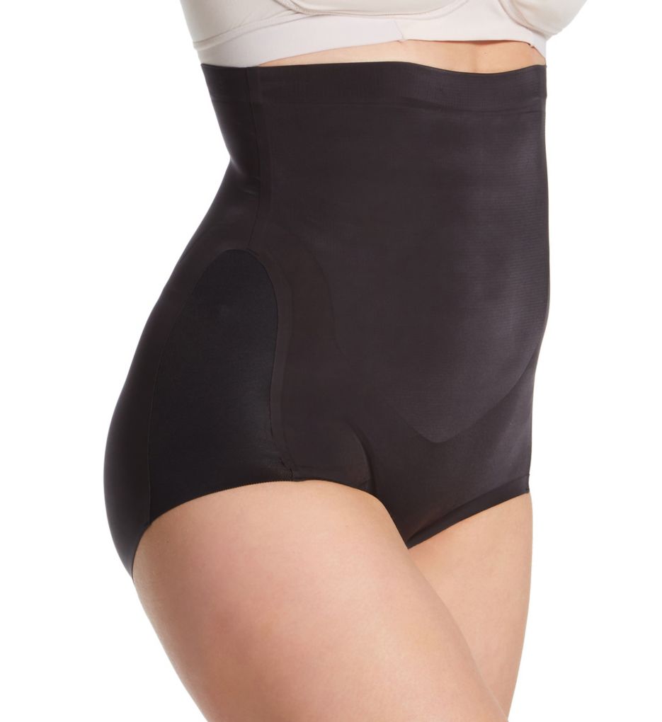 Bali Women's EasyLite High Waist Brief Panty in Black | Plus Size Medium | HerRoom.com